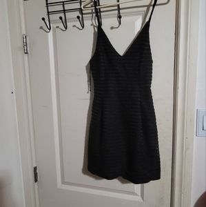 Black mini dress